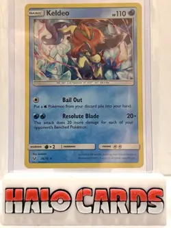 PACK FRESH Pokemon TCG Card Keldeo 26/73 Shining Legends Holo Rare G - Image 1
