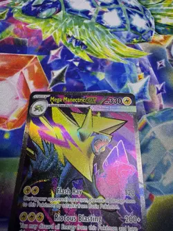 Mega Manectric EX 158/132 Full Art NM/M Mega Evolution Pokemon Card - Image 3