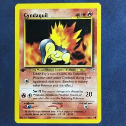 Pokemon TCG 1st Edition Cyndaquil 56/111 Neo Genesis Regular Card - Image 1