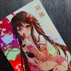FANTASY SHRINE Genshin Impact HU TAO Sexy Lingerie Waifu Holo Gold Card ZR126 - Image 3