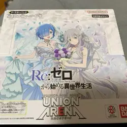 Union Arena Re:Zero TCG Booster Box Unopened No Seal Bandai Trading Card Japan - Image 1