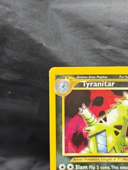 Pokemon TCG Neo Discovery Tyranitar Holo Card 12/75 - Image 3