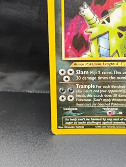 Pokemon TCG Neo Discovery Tyranitar Holo Card 12/75 - Image 5