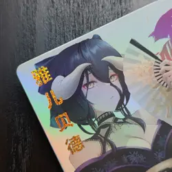 FANTASY SHRINE Overlord ALBEDO Waifu Goddess Story Holo Gold Card ZR125 - Image 2