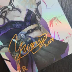 FANTASY SHRINE Overlord ALBEDO Waifu Goddess Story Holo Gold Card ZR125 - Image 3
