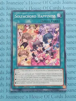 DOOD-EN065 Solfachord Happiness Yu-Gi-Oh Card 1st Edition New - Image 1