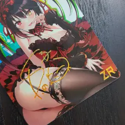 FANTASY SHRINE Date A Live Kurumi Tokisaki Gothic Waifu Holo Gold Card ZR124 - Image 4