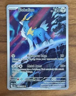 Cobalion Illustration Rare 144/086 Black Bolt - Pokemon Holofoil Rare Card - Image 1