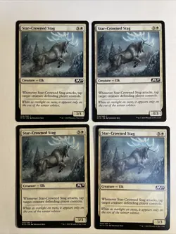 4x Mtg Core Set 2019 M19 Star-Crowned Stag NM Magic The Gathering - Image 1