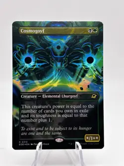 Cosmogoyf 0313 Borderless Foil Edge of Eternities EOE MTG NM - Image 1