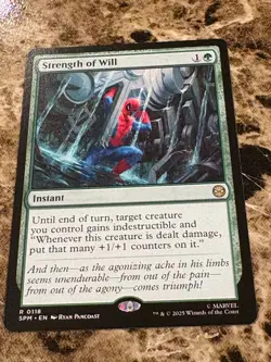 STRENGTH OF WILL Magic MTG Spiderman - Image 1