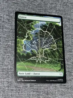 MTG, Forest Non-Foil (0193) Full Art Borderless Marvel's Spider-Man SPM - Image 1