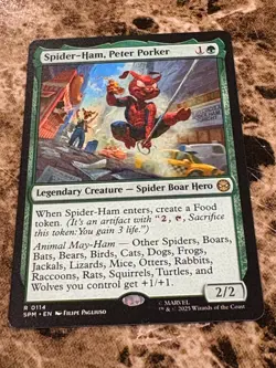SPIDER-HAM, PETER PORKER Magic MTG Spiderman - Image 1