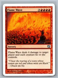 Magic The Gathering 9th Edition Flame Wave #182/350 MTG TCG CCG Ninth - Image 1