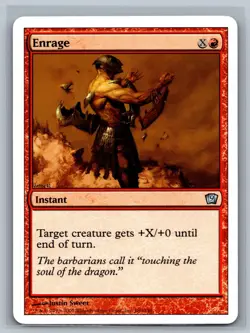 Magic The Gathering 9th Edition Enrage #180/350 MTG TCG CCG Ninth - Image 1
