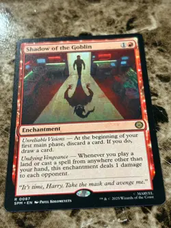 SHADOW OF THE GOBLIN Magic MTG Spiderman - Image 1