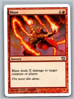 Magic The Gathering 9th Edition Blaze #175/350 MTG TCG CCG Ninth - Image 1