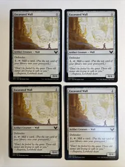 4x Mtg Strixhaven Excavated Wall NM/M Magic The Gathering - Image 1