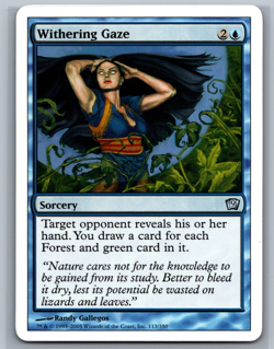 Magic The Gathering 9th Edition Withering Gaze #113/350 MTG TCG CCG Ninth - Image 1