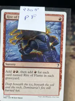 Rite Of Flame • White Border • Mystery Booster 2 • Pack Fresh • MTG (2208) - Image 3