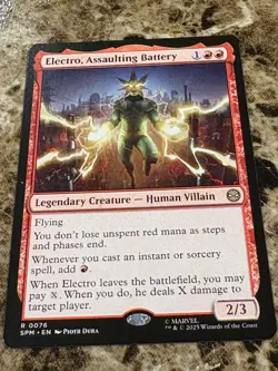 ELECTRO, ASSAULTING BATTERY Magic MTG Spiderman - Image 1