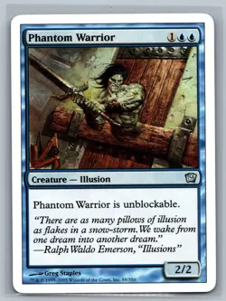Magic The Gathering 9th Edition Phantom Warrior #88/350 MTG TCG CCG Ninth - Image 1