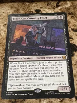 BLACK CAT, CUNNING THIEF Magic MTG Spiderman - Image 1