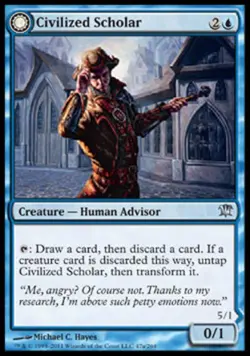 Civilized Scholar (Homicidal Brute) - Near Mint MTG Innistrad - Image 1