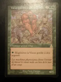 mtg magic Ancient Silverback urza's FRENCH vf fr Vieux gorille a dos argente - Image 1