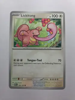 Lickitung 108/165 Sv: Scarlet And Violet Common Non Holo Near Mint Pokemon Tcg - Image 1