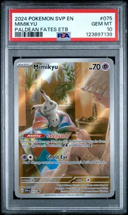 2024 POKEMON SVP EN-SV BLACK STAR PROMO #075 MIMIKYU PSA 10 - Image 1