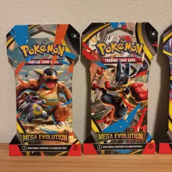 Mega Evolution Sleeved Complete Art Full Set Pokemon - 4 Booster Packs Brand New - Image 2