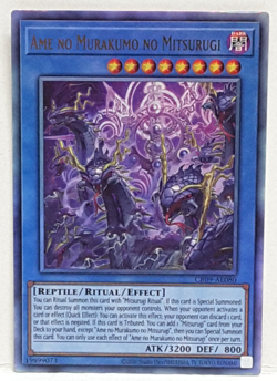 Yugioh Asian-English Ame no Murakumo no Mitsurugi CR09-AE080 Ultimate Rare - Image 1