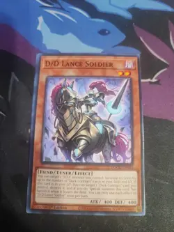 Yugioh! D/D Lance Soldier DOOD-EN001 COMMON DOOM OF DIMENSIONS - Image 1