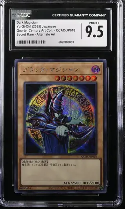 Dark Magician QCAC-JP018 CGC 9.5 Quarter Century Art Coll. Yugioh Card - Image 1