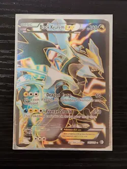 Pokemon Kyurem EX Black Full Art Holo Card 145/149 Boundaries Crossed 2012 - Image 1