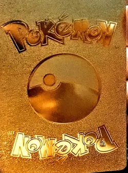 Charizard GX HP 250, Flare Blitz GX 300, Gold Fan Art Pokemon Card - Image 2