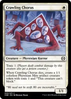 Crawling Chorus NM Phyrexia MTG Magic the Gathering White English Card - Image 1