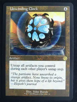 Unwinding Clock Retro - BRO - Mtg Card #4OH - Image 1
