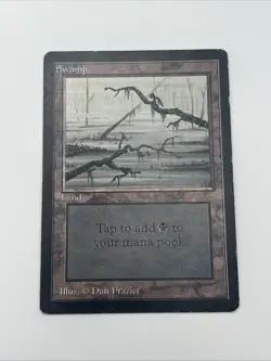 Swamp Beta Edition MP Mtg Magic The Gathering Vintage 1993 - Image 2