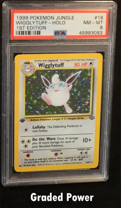 Jungle 1st Edition Wigglytuff PSA 8 Holo (3093) #16 Pokemon - Image 1