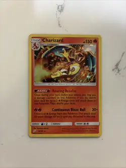 Pokemon TCG Charizard 14/181 Holo Cracked Ice Team Up 2019 Rare - Image 1