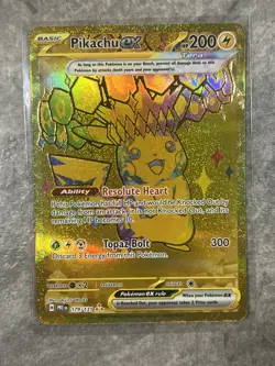 Pikachu ex 179/131 Sv: Pokemon TCG Prismatic Evolutions Holo Rare (Near Mint) NM - Image 1