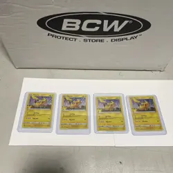4X Pokemon TCG Pikachu Cosmo Holo Black Star Promo SWSH039 - Image 2