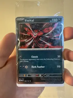Sealed Yveltal 088/132 Reverse Holo Mega Evolution Pokemon GAMESTOP PROMO - Image 1