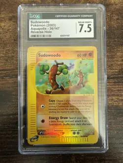 Sudowoodo Pokemon (2003)Aquapolis - 36/147Reverse Holo - Image 1