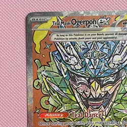 Pokemon Prismatic Evolutions TCG Teal Mask Ogerpon EX 145/131 SIR Card - Image 2