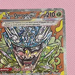 Pokemon Prismatic Evolutions TCG Teal Mask Ogerpon EX 145/131 SIR Card - Image 3