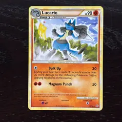 Lucario 19/95 Pokemon Unleashed HS Regular Rare Card MP - Image 1