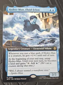 Hydro-man Fluid Felon Extended Art Spider-Man Universes Beyond Magic MTG Card - Image 1